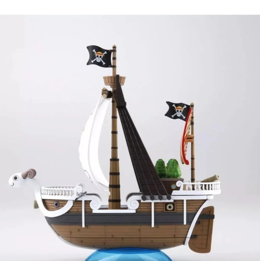 Onepiece Pirate Ship Building Set with White and Brown Going Merry Anime